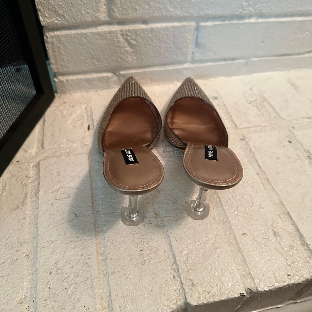 Bronze Rhinestone Embellished Mules - Picture 4 of 7